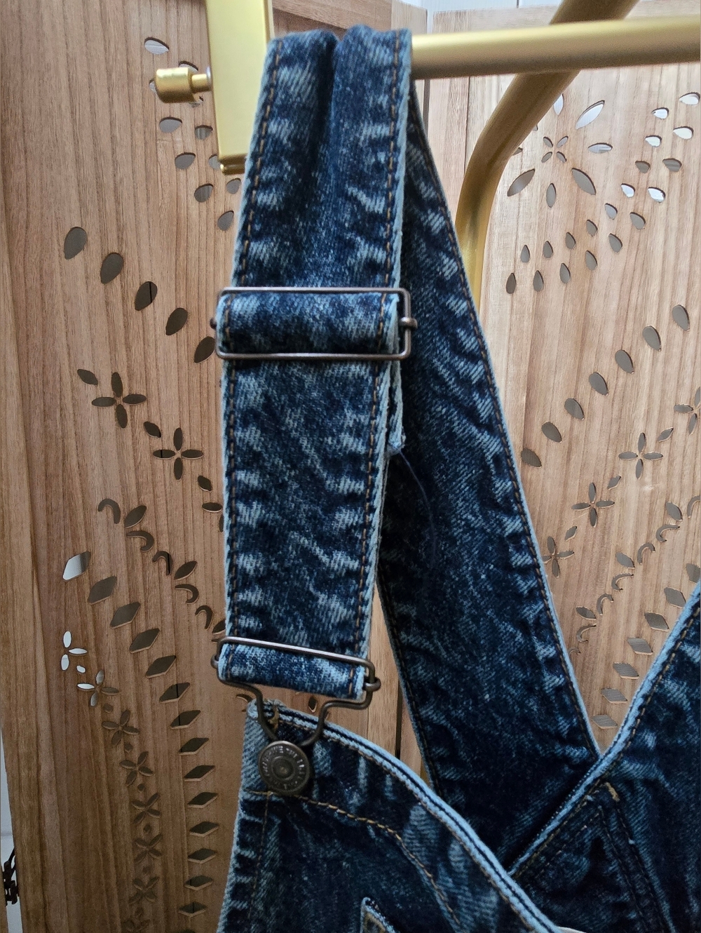 NWOT We The Free Good Luck Barrel Overalls~ Deep End - Picture 6 of 13